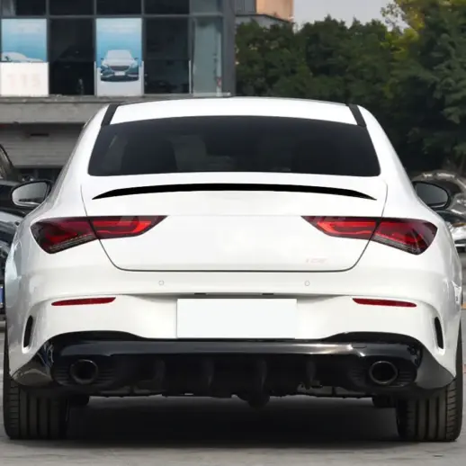 Rear Spoiler For Mercedes CLA Class C118 Standard & AMG Line & CLA35 AMG & CLA45 AMG Only – Sport Look, Gloss Black