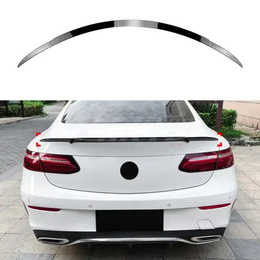 Rear Spoiler For Mercedes E Class C238 Standard & AMG Line & E53 AMG Only – Racing Look, Gloss Black