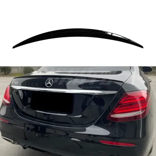 Rear Spoiler For Mercedes E Class W213 Standard & AMG Line & E63 AMG & E53 AMG & E43 AMG Only – AMG Look, Gloss Black