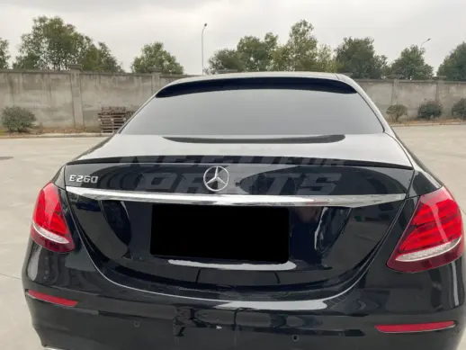 Rear Spoiler For Mercedes E Class W213 Standard & AMG Line & E63 AMG & E53 AMG & E43 AMG Only – AMG Look, Gloss Black