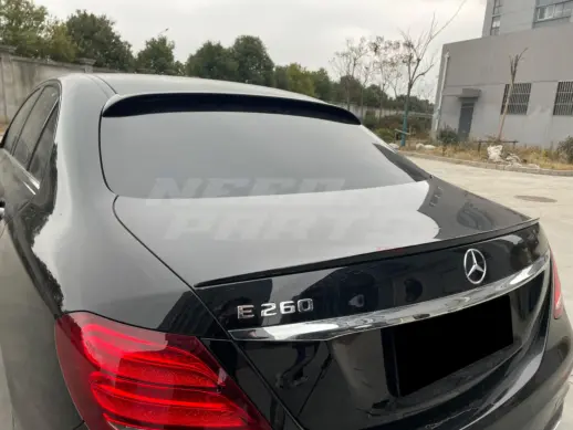 Rear Spoiler For Mercedes E Class W213 Standard & AMG Line & E63 AMG & E53 AMG & E43 AMG Only – AMG Look, Gloss Black