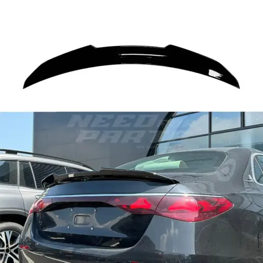 Rear Spoiler For Mercedes E Class W214 Standard & AMG Line & E53 AMG Only – Racing Look, Gloss Black