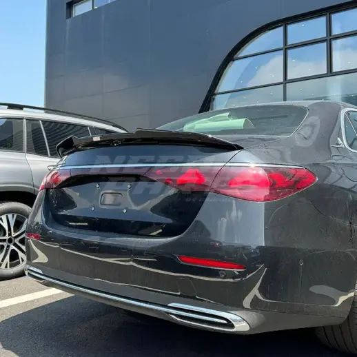 Rear Spoiler For Mercedes E Class W214 Standard & AMG Line & E53 AMG Only – Racing Look, Gloss Black
