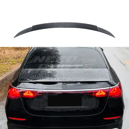 Rear Spoiler For Mercedes E Class W214 Standard & AMG Line & E53 AMG Only – Sport Look, Carbon Look
