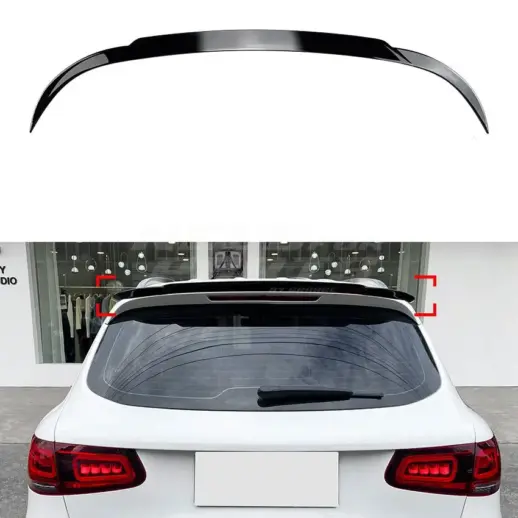 Rear Spoiler For Mercedes GLC Class X253 Standard & AMG Line & GLC43 AMG & GLC63 AMG Only – Sport Look, Gloss Black