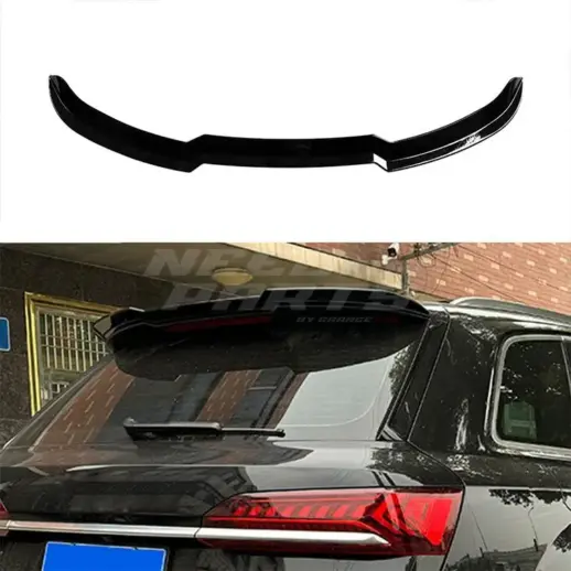 Roof Spoiler For Audi Q7 S Line/SQ7 4M (SUV) – Sport Look, Gloss Black