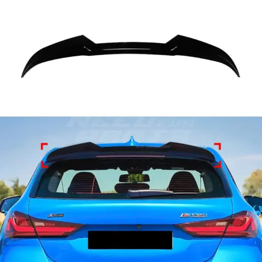 Roof Spoiler For BMW 1 Series F40 (2019-2024) M Sport & M135i Only – M Performance Look, Gloss Black