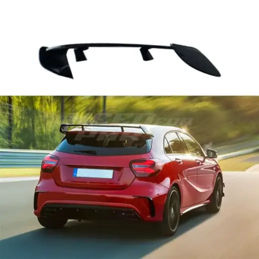 Roof Spoiler For Mercedes A Class W176 Standard & AMG Line & A45 AMG Only – A45 AMG Look, Gloss Black