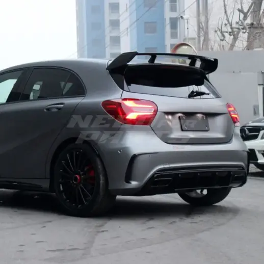 Roof Spoiler For Mercedes A Class W176 Standard & AMG Line & A45 AMG Only – A45 AMG Look, Gloss Black