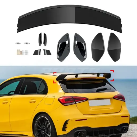 Roof Spoiler For Mercedes A Class W177 Standard & AMG Line & A45 AMG & A35 AMG Only – AMG Look, Gloss Black