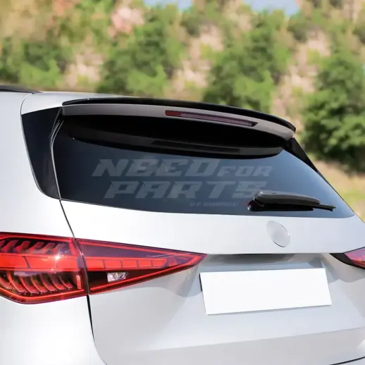 Roof Spoiler For Mercedes C Class S206 Standard & AMG Line & C43 AMG & C63 AMG Only – AMG Look, Gloss Black