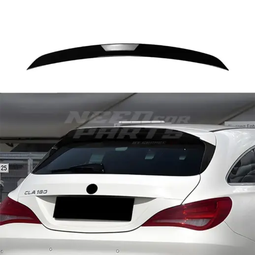 Roof Spoiler For Mercedes CLA Class X117 Standard & AMG Line & CLA45 AMG Only – AMG Look, Gloss Black