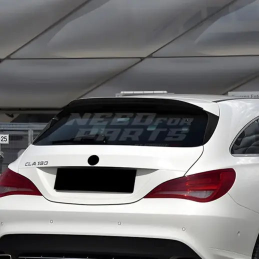 Roof Spoiler For Mercedes CLA Class X117 Standard & AMG Line & CLA45 AMG Only – AMG Look, Gloss Black