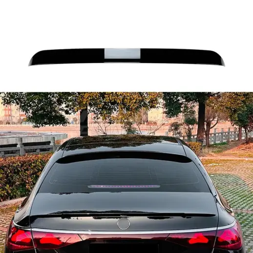 Roof Spoiler For Mercedes E Class W214 Standard & AMG Line & E53 AMG Only – AMG Look, Gloss Black