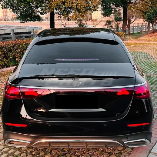 Roof Spoiler For Mercedes E Class W214 Standard & AMG Line & E53 AMG Only – AMG Look, Gloss Black
