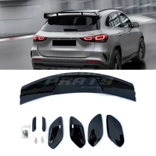 Roof Spoiler For Mercedes GLA Class H247 Standard & AMG Line & GLA35 AMG & GLA45 AMG Only – GLA45 AMG Look, Gloss Black