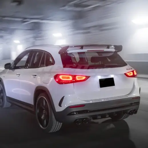 Roof Spoiler For Mercedes GLA Class H247 Standard & AMG Line & GLA35 AMG & GLA45 AMG Only – GLA45 AMG Look, Gloss Black