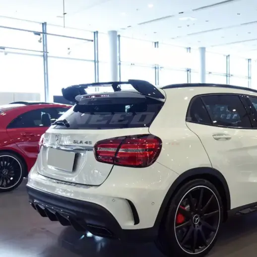 Roof Spoiler For Mercedes GLA Class X156 Standard & AMG Line & GLA45 AMG Only – GLA45 AMG Look, Gloss Black