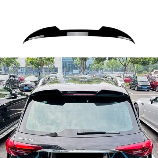 Roof Spoiler For Mercedes GLE Class W167 Standard & AMG Line & GLE53 AMG & GLE63 AMG Only – Racing Look, Gloss Black