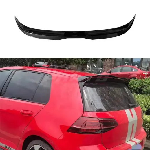 Roof Spoiler For Volkswagen Golf 7/7.5 (Hatchback) Standard & R Line & GTD & GTE & GTI & R Only – GTI Look, Gloss Black
