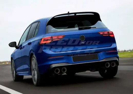 Roof Spoiler For Volkswagen Golf 8/8.5 (Hatchback) Standard & R Line & GTE Only – CS Look, Gloss Black