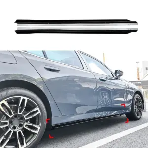 Side Skirts Voor BMW i5 G60/G61 M Sport & M60 – M Performance Look, Hoogglans Zwart