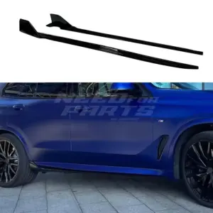 Side Skirts Voor BMW X5 G05 M Sport & M60i & M50i & M50d – M Performance Look, Hoogglans Zwart