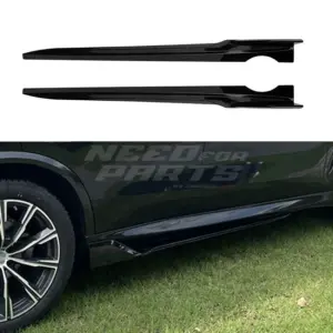 Side Skirts Voor BMW X5 G05 M Sport & M60i & M50i & M50d – M Performance Look, Hoogglans Zwart