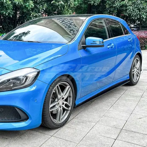 Side Skirts For Mercedes A Class W176 AMG Line Only – AMG Look, Gloss Black