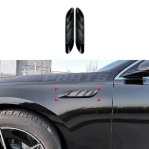 Side Vents Voor Mercedes C Class S206/W206 Standard & AMG Line & C43 AMG & Mercedes E Class S214/W214 Standard & AMG Line – AMG Look, Hoogglans Zwart