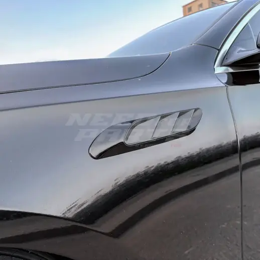 Side Vents For Mercedes C Class/E Class S206/S214/W206/W214 Standard & AMG Line & C43 AMG Only – AMG Look, Gloss Black