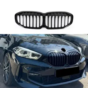 Single Line Grille Voor BMW 1 Series F40 – M Performance Look, Hoogglans Zwart
