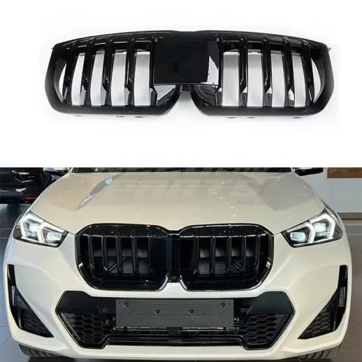 Single Line Grille For BMW X1 U11 (2022-present) Standard & M Sport & M35i Only – M Performance Look, Gloss Black