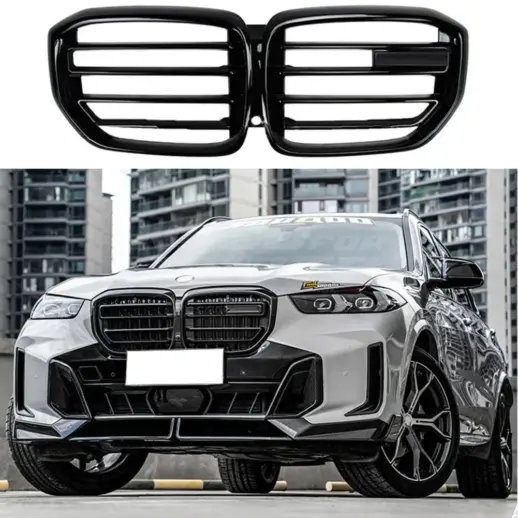 Single Line Grille For BMW X5 F95/G05 LCI Standard & M Sport & M60i & X5M Only – X5M Look, Gloss Black