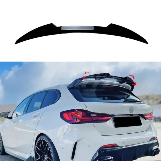 Spoiler Extension For BMW 1 Series F40 (2019-2024) M Sport & M135i Only – Racing Look, Gloss Black