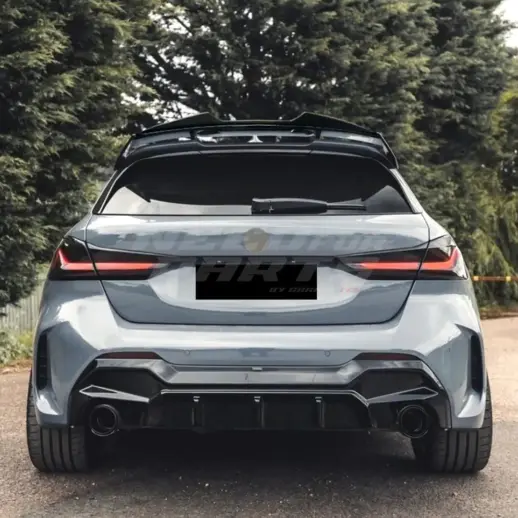 Spoiler Extension For BMW 1 Series F40 (2019-2024) M Sport & M135i Only – Racing Look, Gloss Black