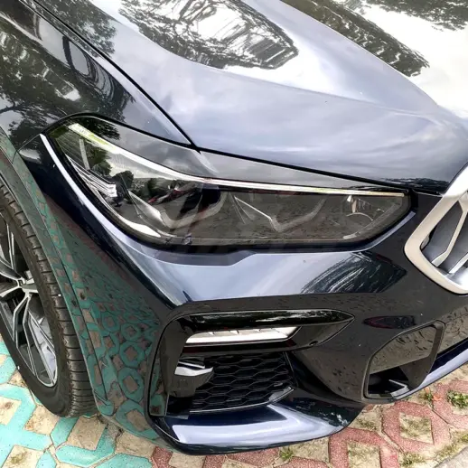 Koplampspoilers voor BMW X5 G05 Pre-LCI & BMW X6 G06 Pre-LCI – M Performance Look, Hoogglans Zwart