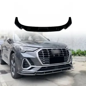 Front Splitter Voor Audi Q3 S Line F3 (SUV & Sportback) – Sport Look, Hoogglans Zwart