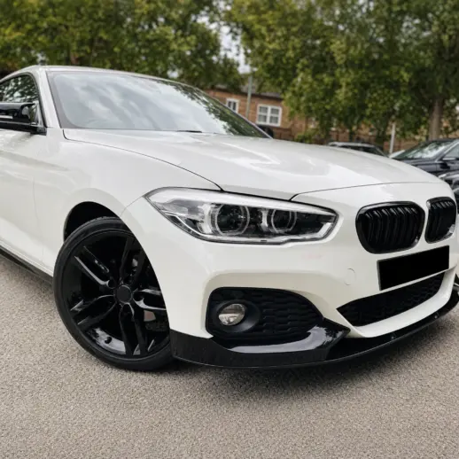 Voorspoiler voor BMW 1 Series F20 Pre-LCI M Sport & M135 – M Performance Look, Hoogglans Zwart