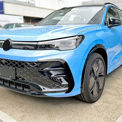Aero flaps voorbumper voor Volkswagen Tiguan 3 (SUV) R Line – Sport Look, Hoogglans Zwart