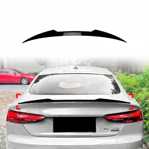 Achterspoiler voor Audi A5/S5/RS5 F5 (Cabriolet & Coupé & Sportback) – M4 Look, Hoogglans Zwart