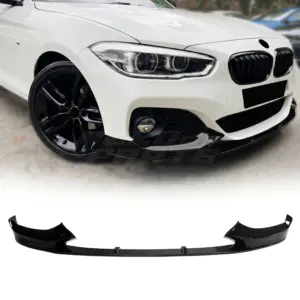 Front Splitter Voor BMW 1 Series F20/F21 LCI M Sport & M140i & M135i – M Performance Look, Hoogglans Zwart