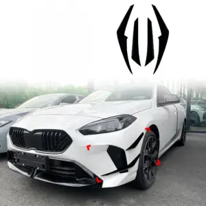 Front Bumper Canards Voor BMW 1 Series F70 M Sport & M135 – Super Sport Look, Hoogglans Zwart