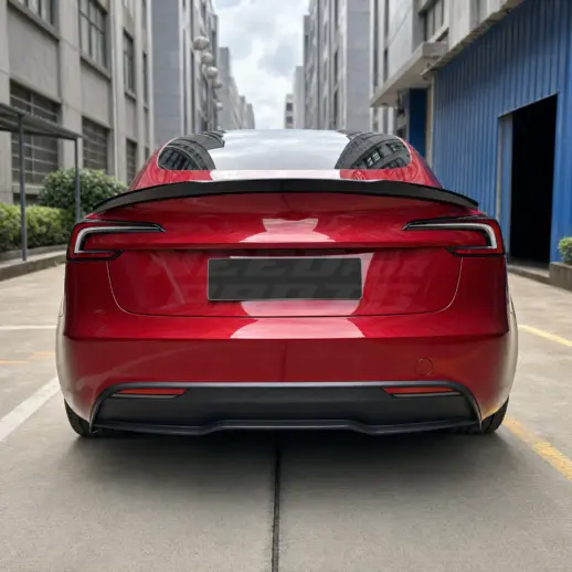 Achterspoiler voor Tesla Model 3 M3 Facelift – M4 Look, Hoogglans Zwart