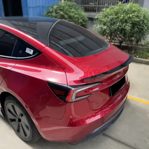 Achterspoiler voor Tesla Model 3 M3 Facelift – Performance Look, Hoogglans Zwart