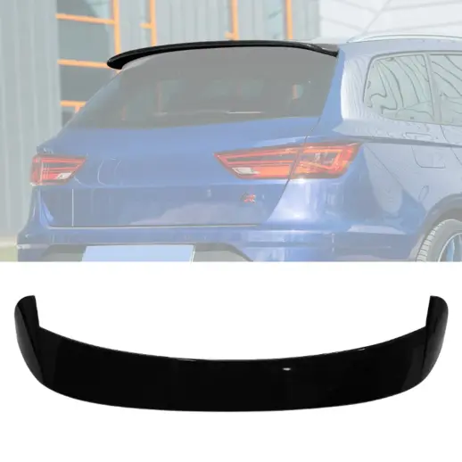 Dakspoiler voor Seat Leon Mk3 – Sport Look, Hoogglans Zwart