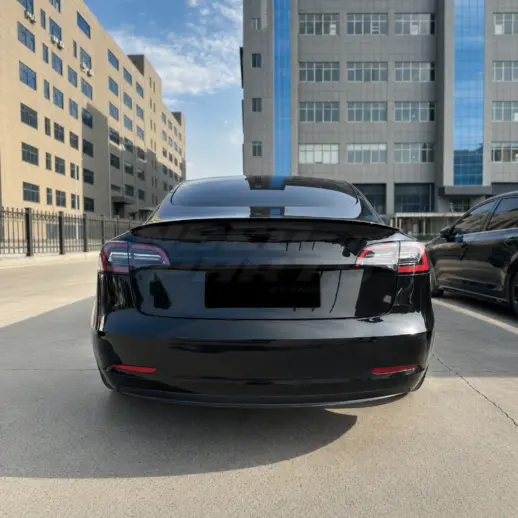 Achterspoiler voor Tesla Model 3 M3 Pre-Facelift – Performance Look, Hoogglans Zwart