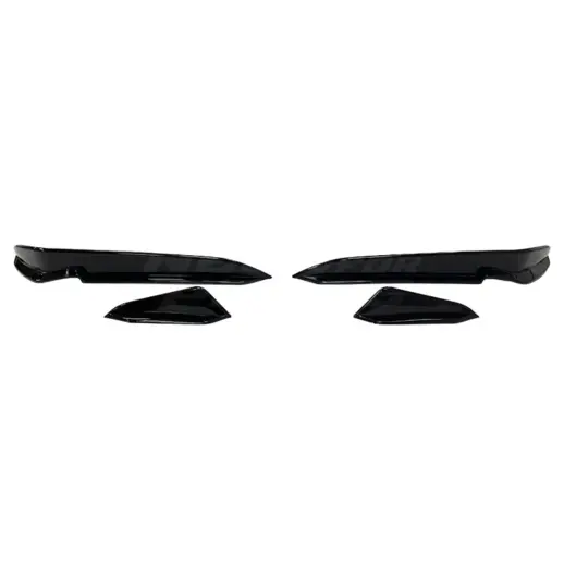 Canards voorbumper voor Volkswagen Golf 7.5 (Hatchback) R Line & R – Racing Look, Hoogglans Zwart