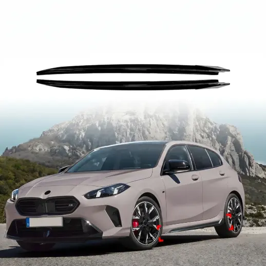 Sideskirts voor BMW 1 Series F70 M Sport & M135 – M Performance Look, Hoogglans Zwart