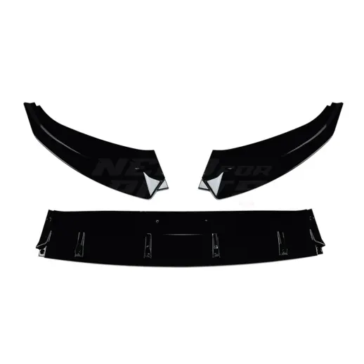 Voorspoiler voor Volkswagen Caddy Mk4 (Minivan) – Sport Look, Hoogglans Zwart